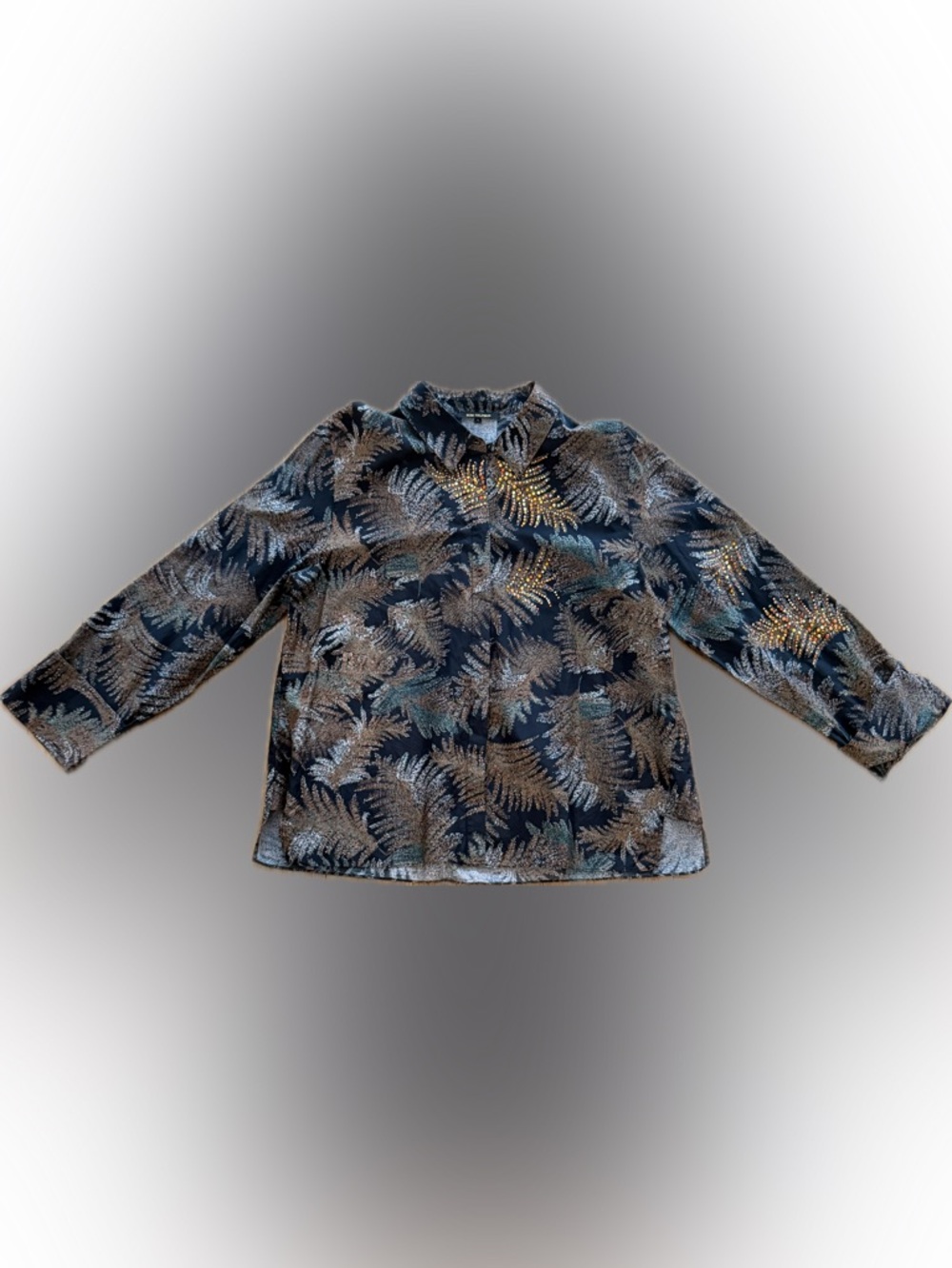 Kobi Halperin Nina Embellished Cotton & Silk Blouse top women’s large